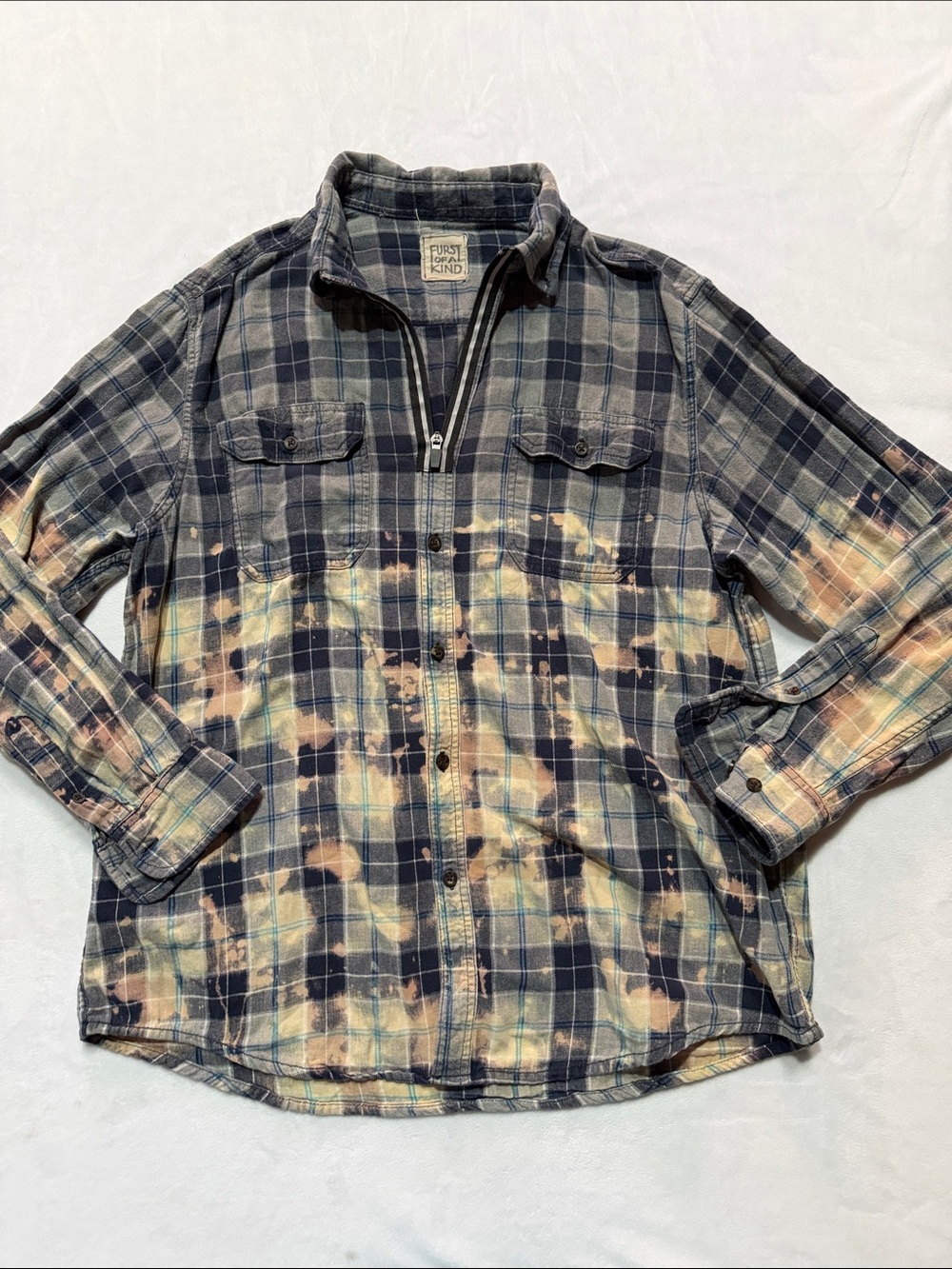 Furst of a kind Franklin flannel bleached design